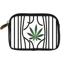 Marijuana Jail Leaf Green Black Digital Camera Cases