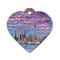 Auckland Travel Dog Tag Heart (two Sides) by Nexatart