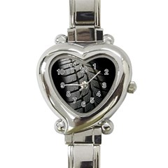 Auto Black Black And White Car Heart Italian Charm Watch