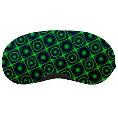 Plaid Green Light Sleeping Masks