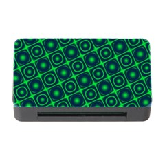 Plaid Green Light Memory Card Reader With Cf