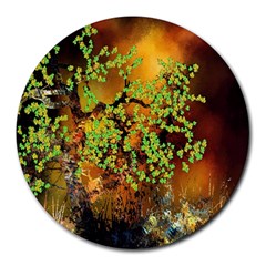 Backdrop Background Tree Abstract Round Mousepads by Nexatart