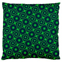 Plaid Green Light Large Cushion Case (two Sides)