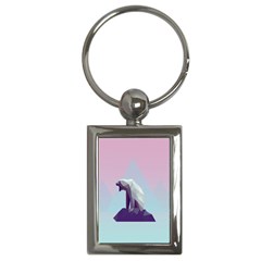 Polar Bears Animals White Key Chains (rectangle)  by Alisyart