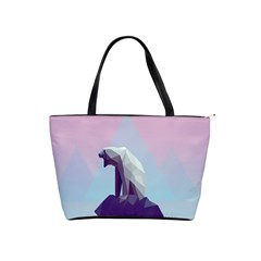 Polar Bears Animals White Shoulder Handbags