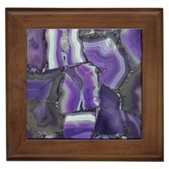 Purple Agate Natural Framed Tiles