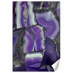 Purple Agate Natural Canvas 20  X 30   by Alisyart