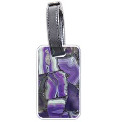 Purple Agate Natural Luggage Tags (one Side) 