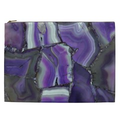 Purple Agate Natural Cosmetic Bag (xxl) 