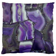 Purple Agate Natural Standard Flano Cushion Case (two Sides)