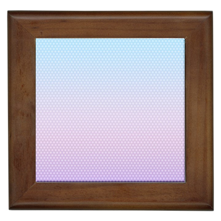 Simple Circle Dot Purple Blue Framed Tiles