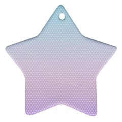 Simple Circle Dot Purple Blue Ornament (star)