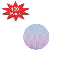 Simple Circle Dot Purple Blue 1  Mini Buttons (100 Pack) 