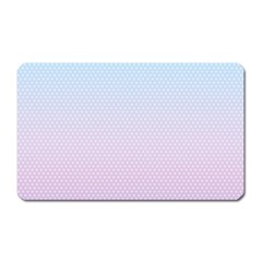 Simple Circle Dot Purple Blue Magnet (rectangular) by Alisyart