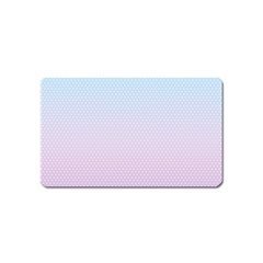 Simple Circle Dot Purple Blue Magnet (name Card)