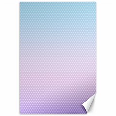 Simple Circle Dot Purple Blue Canvas 12  X 18  