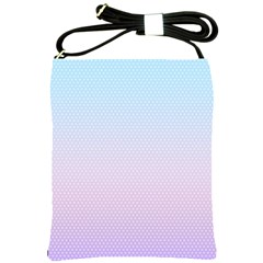 Simple Circle Dot Purple Blue Shoulder Sling Bags