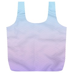 Simple Circle Dot Purple Blue Full Print Recycle Bags (l) 