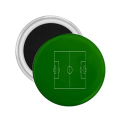 Soccer Field Football Sport Green 2 25  Magnets