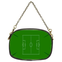 Soccer Field Football Sport Green Chain Purses (one Side) 