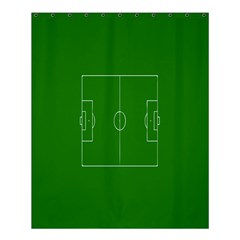 Soccer Field Football Sport Green Shower Curtain 60  X 72  (medium) 