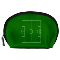 Soccer Field Football Sport Green Accessory Pouches (large)  by Alisyart