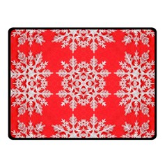 Background For Scrapbooking Or Other Stylized Snowflakes Fleece Blanket (small) by Nexatart