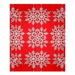 Background For Scrapbooking Or Other Stylized Snowflakes Shower Curtain 60  X 72  (medium) 