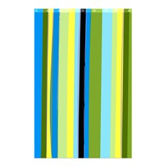 Simple Lines Rainbow Color Blue Green Yellow Black Shower Curtain 48  X 72  (small) 