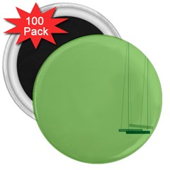 Swing Children Green Kids 3  Magnets (100 Pack)