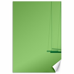 Swing Children Green Kids Canvas 12  X 18  