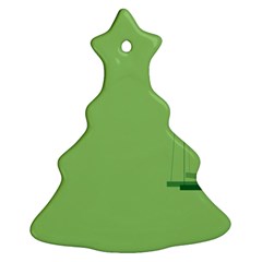 Swing Children Green Kids Christmas Tree Ornament (two Sides)