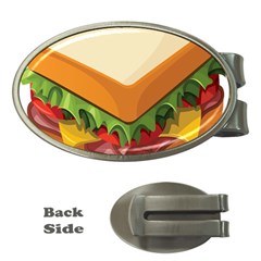 Sandwich Breat Chees Money Clips (oval) 