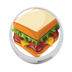Sandwich Breat Chees 4-port Usb Hub (two Sides) 