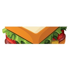 Sandwich Breat Chees Satin Scarf (oblong)