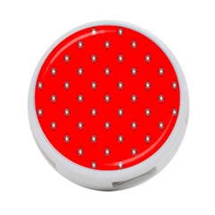 Simple Red Star Light Flower Floral 4-port Usb Hub (one Side)