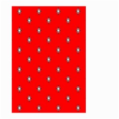 Simple Red Star Light Flower Floral Small Garden Flag (two Sides)