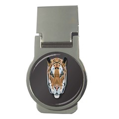 Tiger Face Animals Wild Money Clips (round)  by Alisyart