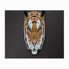Tiger Face Animals Wild Small Glasses Cloth (2-side) by Alisyart