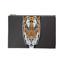 Tiger Face Animals Wild Cosmetic Bag (large) 