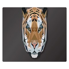 Tiger Face Animals Wild Double Sided Flano Blanket (small)  by Alisyart