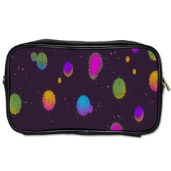 Spots Bright Rainbow Color Toiletries Bags 2-side