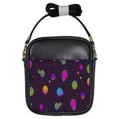 Spots Bright Rainbow Color Girls Sling Bags