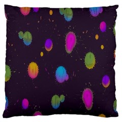 Spots Bright Rainbow Color Large Cushion Case (one Side)