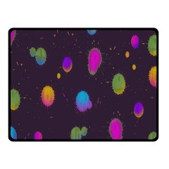 Spots Bright Rainbow Color Double Sided Fleece Blanket (small)  by Alisyart