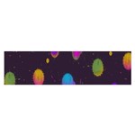 Spots Bright Rainbow Color Satin Scarf (Oblong) Front