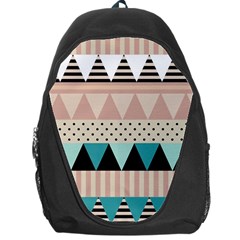 Triangle Wave Chevron Grey Backpack Bag