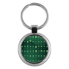 Ufo Alien Green Key Chains (round) 