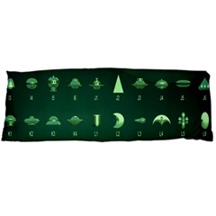 Ufo Alien Green Body Pillow Case (dakimakura)