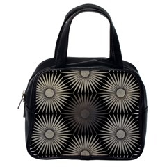 Sunflower Black White Classic Handbags (one Side)